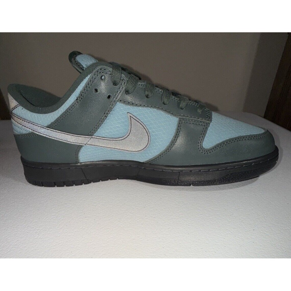 Nike Dunk Low Retro SE Vintage Green/Black-Denim Turq (FZ3052-300) Size 12 - Picture 4 of 14